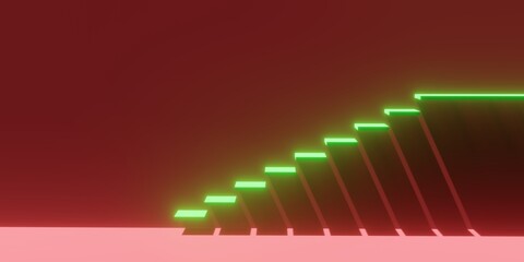 modern concrete staircase on concrete wall outside - industrial interior background template or career or growth concept , Abstract empty