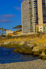 Fototapeta premium beautiful scene in la jolla cove, san diego in California