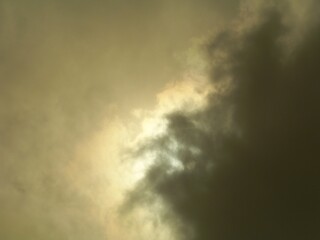 storm cloud and sun