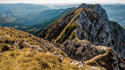 Foto op Canvas Hiking on Piatra Craiului mountain ridge  © ben