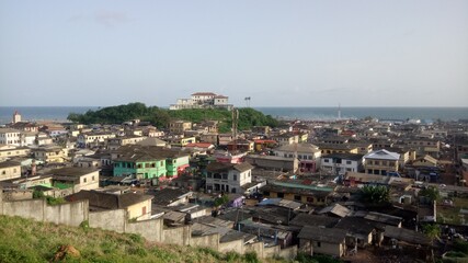 Fototapeta na wymiar View on the city of Elmina, Ghana