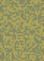 Abstract Geometric Pattern generative computational art illustration