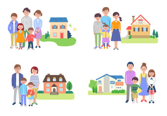 家族と家　４組セット