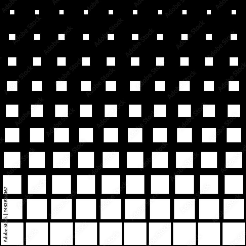 Poster White squares gradient. Vector rsquared shapes.
