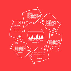 Infographic design template, business concept with steps or processes