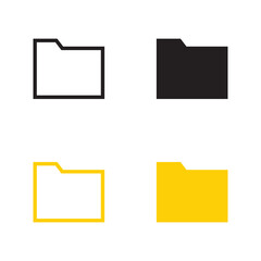 Folder icon vector