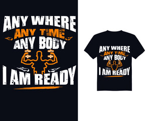 Best gym vector t shirt design