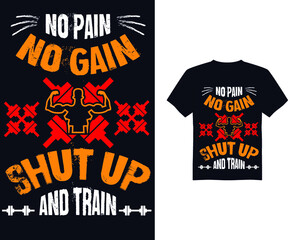 Best gym vector t shirt design