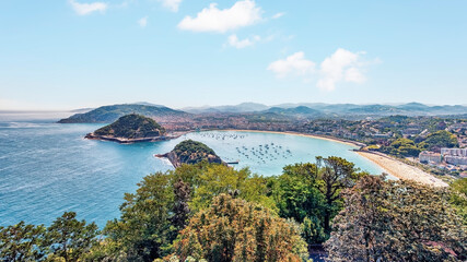 San Sebastian city in the daytime, Basque Country, Spain