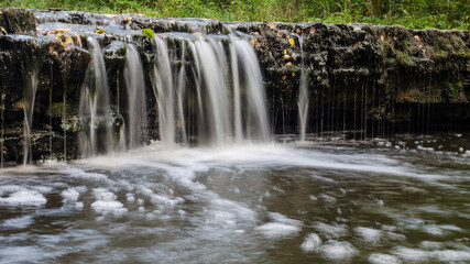 Riezupe waterfall, near Kuldiga, Latvia. - obrazy, fototapety, plakaty
