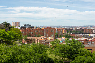 Fototapeta na wymiar Vista de la ciudad de Madrid