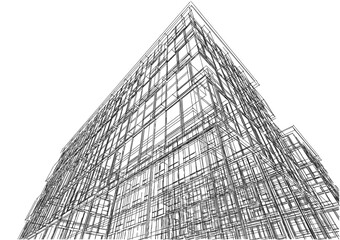 Abstract architectural wallpaper digital background