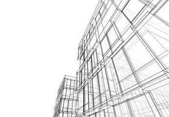 Abstract architectural wallpaper digital background