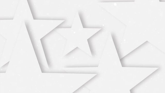 Modern clean white abstract star shape background with shadow