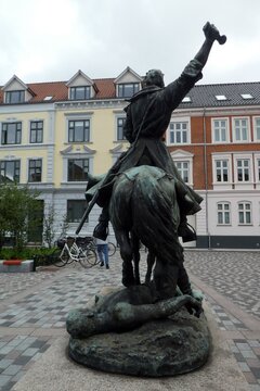 "Der w&uuml;tende Kosak" von Carl Johan Bonnesen in Aalborg