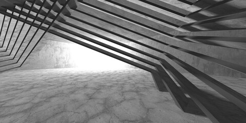Abstract architecture interior background. Empty concrete room