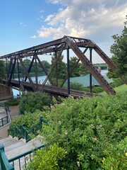 railway bridge over the river
