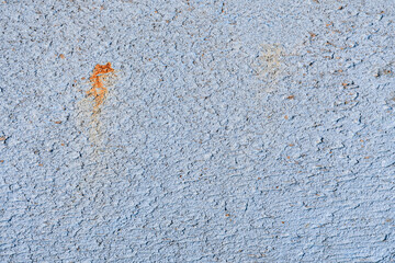 Abstract building texture cement white gray stain separate orange rust