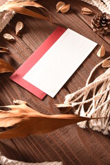 ボタニカルな手紙と封筒