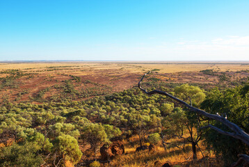 The Plains surrounding the town of Winton, in western Queensland, Australia