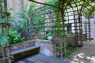 The garden in Palazzo Madama, Turin