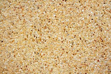Brown and Yellow gravel pattern or concrete wall for background - Surface of Material and Mineral...