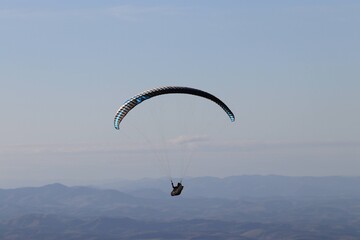 paraglider in the sky