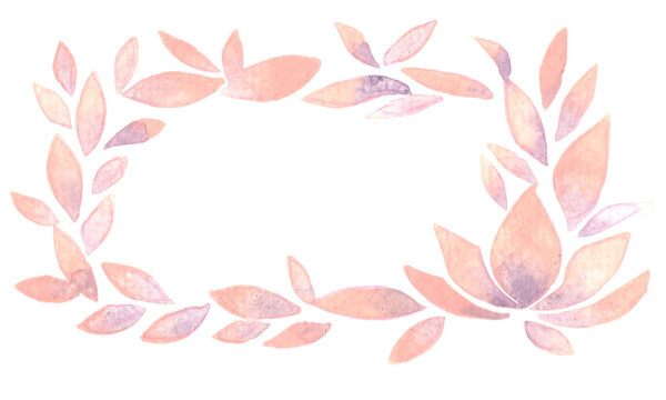 pink lotus petal madalas wreath watercolor for decoration on summer season, buddhism and vesak day.
