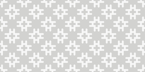 Background image with simple decorative ornaments on a white background, trendy wallpapers. Seamless pattern, texture. Vector image