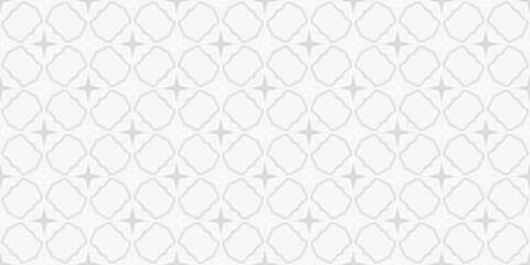 Fototapeta premium Background image with simple geometric ornament on white background, wallpaper. Seamless pattern, texture. Vector art