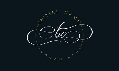 
BC/CB cursive letter stylish luxury logo in golden and white color, BC/CB letter logo design, BC/CB Business abstract vector logo monogram template with thumbnails.
