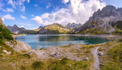 lake in the Alps mountains, Austria