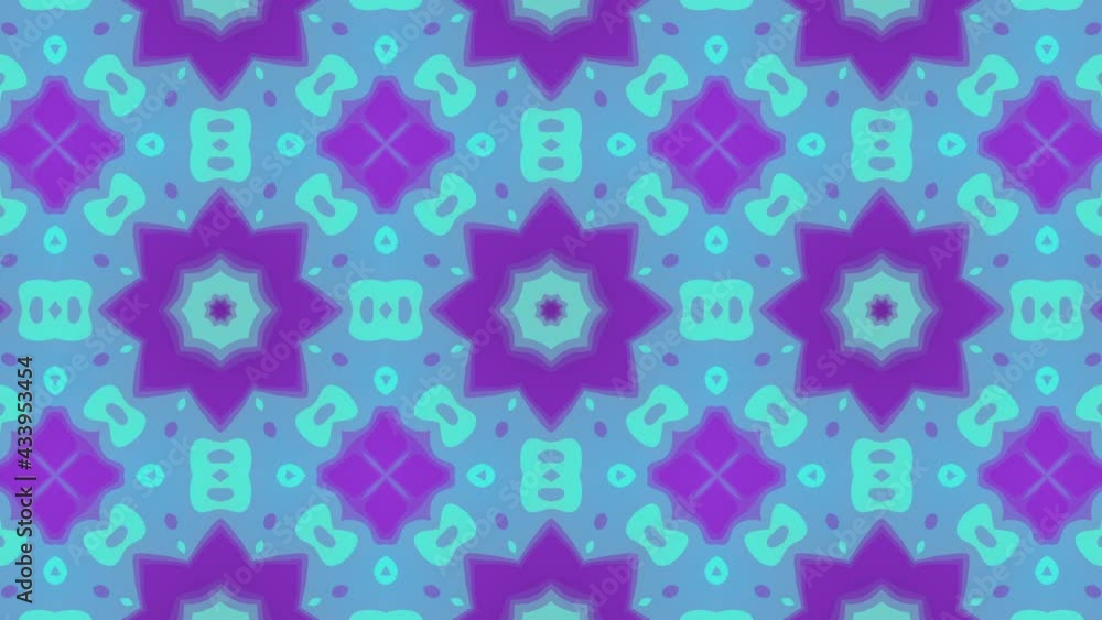 Poster abstract multicolor liquid mosaic with waving lines on a violet background. minimal seamless looped 