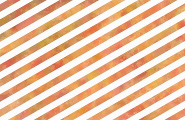 Colored diagonal stripes background. Orange watercolor dioganal stripes. Bright background
