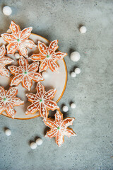 Christmas gingerbread cookies