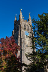 St Mildred's Church with it's imposing 130 ft tower  in Tenterden, Kent, England