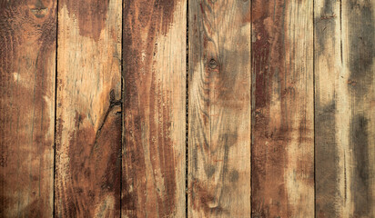 Photo of the texture of a wooden floor with worn paint