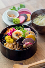 野菜料理の定食	
