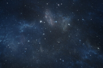Fototapeta na wymiar Deep space night sky background full of distant stars and galaxies