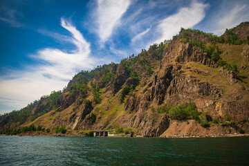 Walk on the lake, beautiful landscape