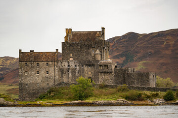 Eilean Donan Castle in Scotland. Detail