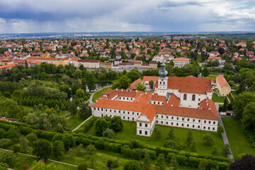 View of Monastery, Benedictine abbey in Prague - district Brevnov, Czech Republic