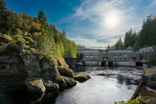 Aigas power station with integrated dam is the penultimate station.