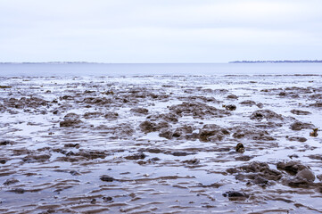 The Wadden Sea at the North Sea in Lower Saxony