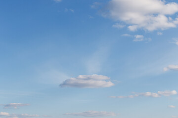 Clear peaceful sky overhead