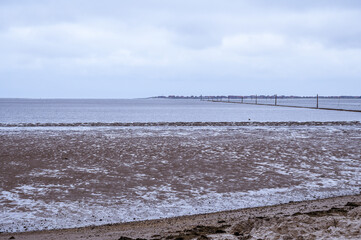 The Wadden Sea at the North Sea in Lower Saxony