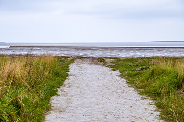 The Wadden Sea on the North Sea coast in Lower Saxony 