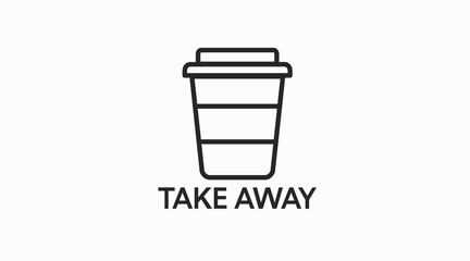 Vector isolated Illustration of a Coffee Take Away Cup