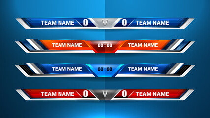 Scoreboard Broadcast Graphic and Lower Thirds Template