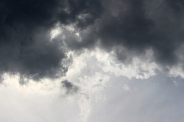 Dark clouds sky background